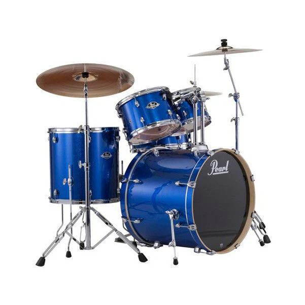 Pearl TGX625S Target Hybrid 5 Pcs With Hardward Drum Kit - Steel Blue