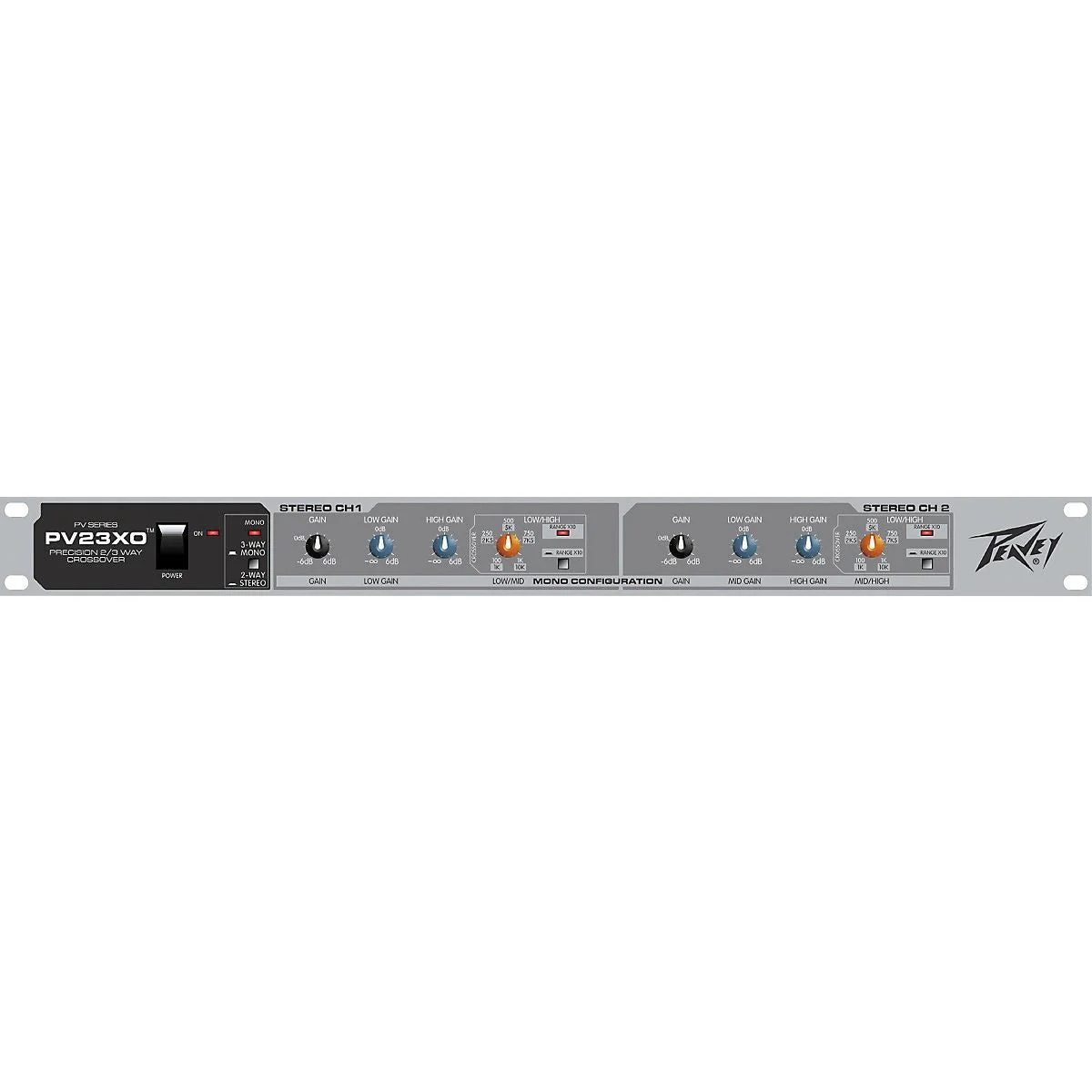 Peavey PV23XO 2-Way Stereo/3-Way Mono Crossover