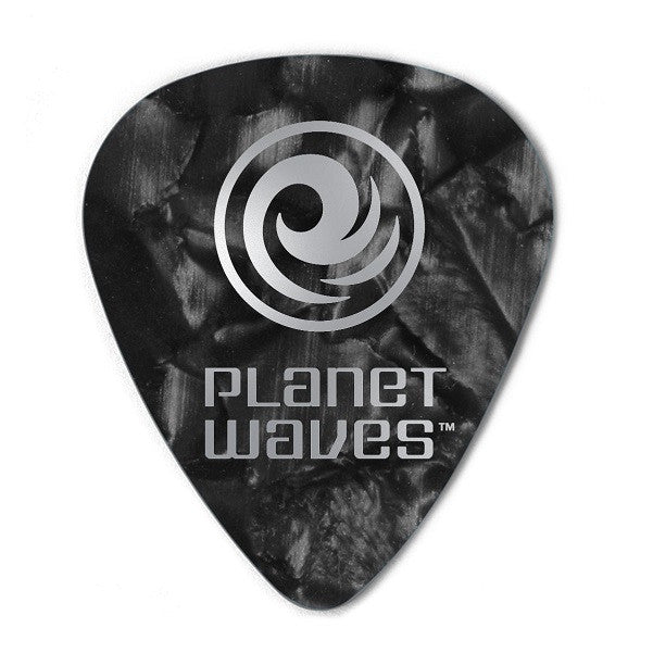 Planet Waves Black Pearl Celluloid Extra Heavy Guitar Picks-Pack of 10