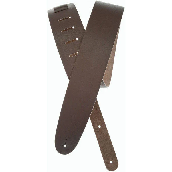 Planet Waves 25BL01 2.5inch Basic Classic Leather Guitar Strap - Brown