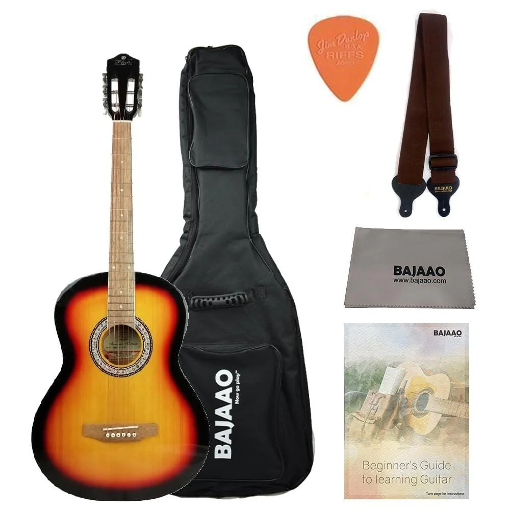 Pluto HW39-201P Electro Acoustic Guitar With Gigbag, Picks, Strap, Cloth & Ebook - Image 11