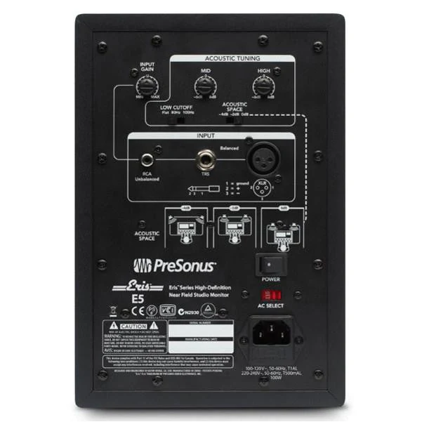 PreSonus Eris E5 2-Way Active Studio Monitor/Speaker - Pair - Image 4