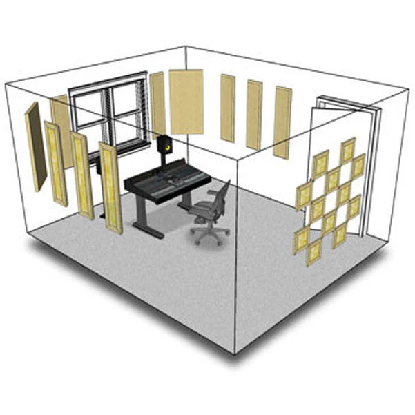 Primacoustic London 12 Complete Acoustic Room Treatment Kit with Bass Trap - 120 SqFt