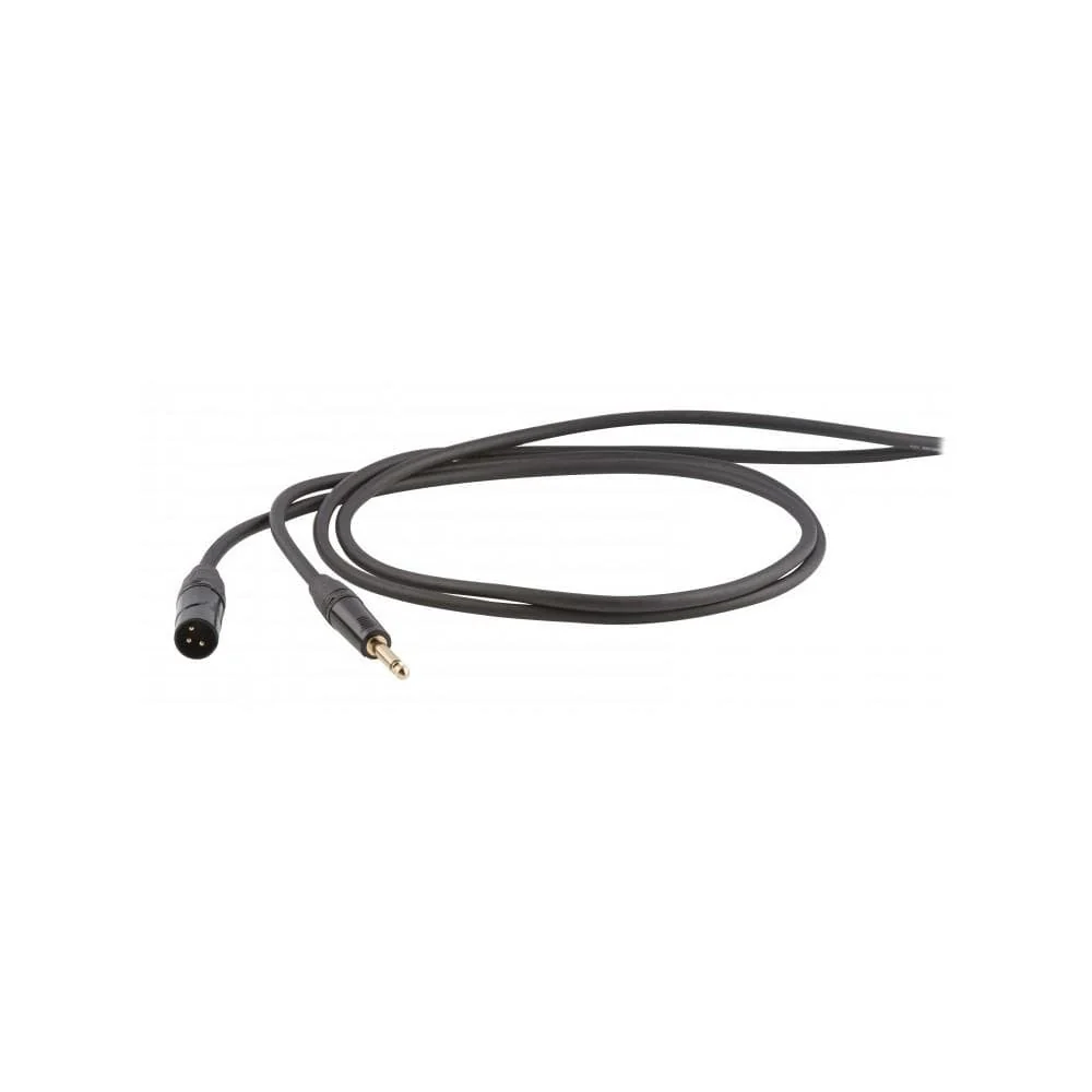 Proel DHS230 Professional Balanced Cable and Connector- Black - Image 2