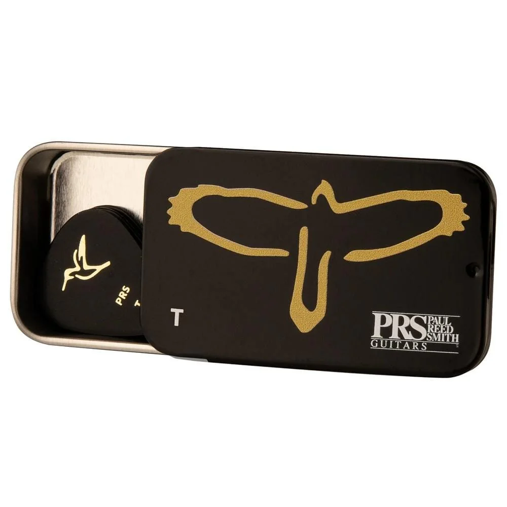 PRS Gold Birds Assorted in Tin Thin Guitar Pick - Box of 12 Pcs