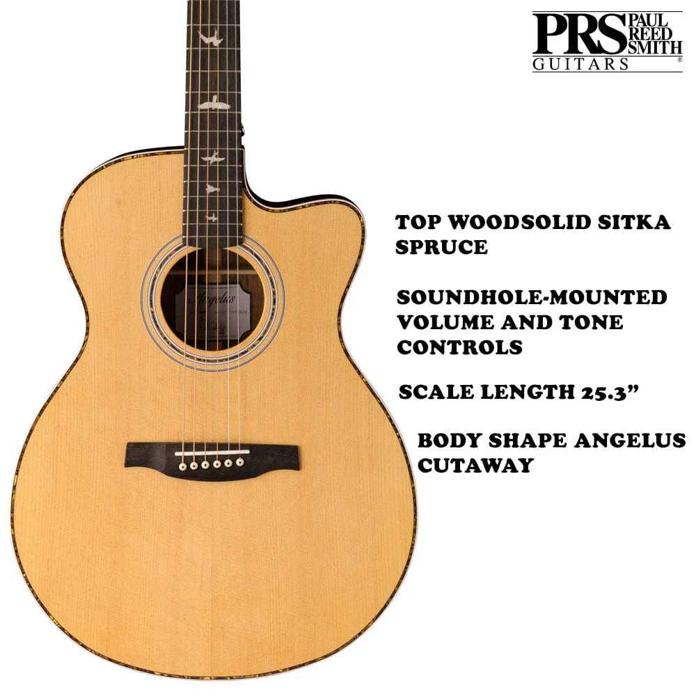 PRS SE A40E Angelus Cutaway 6-Strings Electro Acoustic Guitar With Case - Image 2
