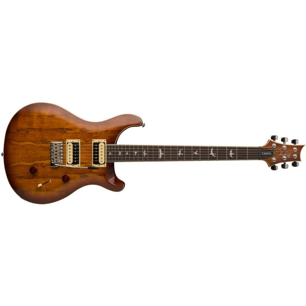 PRS SE Custom 24 2018 Series 6-String Electric Guitar - Spalted Maple Top - Rosewood Fretboard - Vintage Sunburst