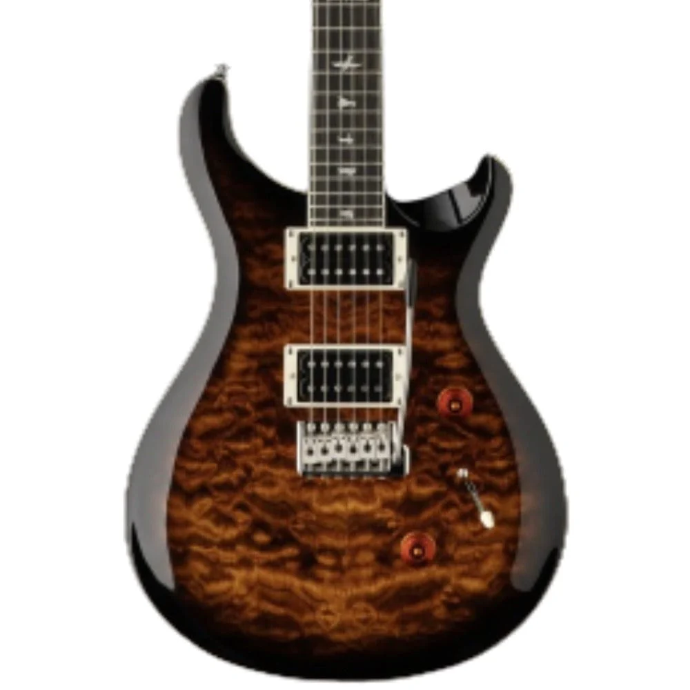 PRS SE Custom 24 Quilt 6 String Electric Guitar - Image 3