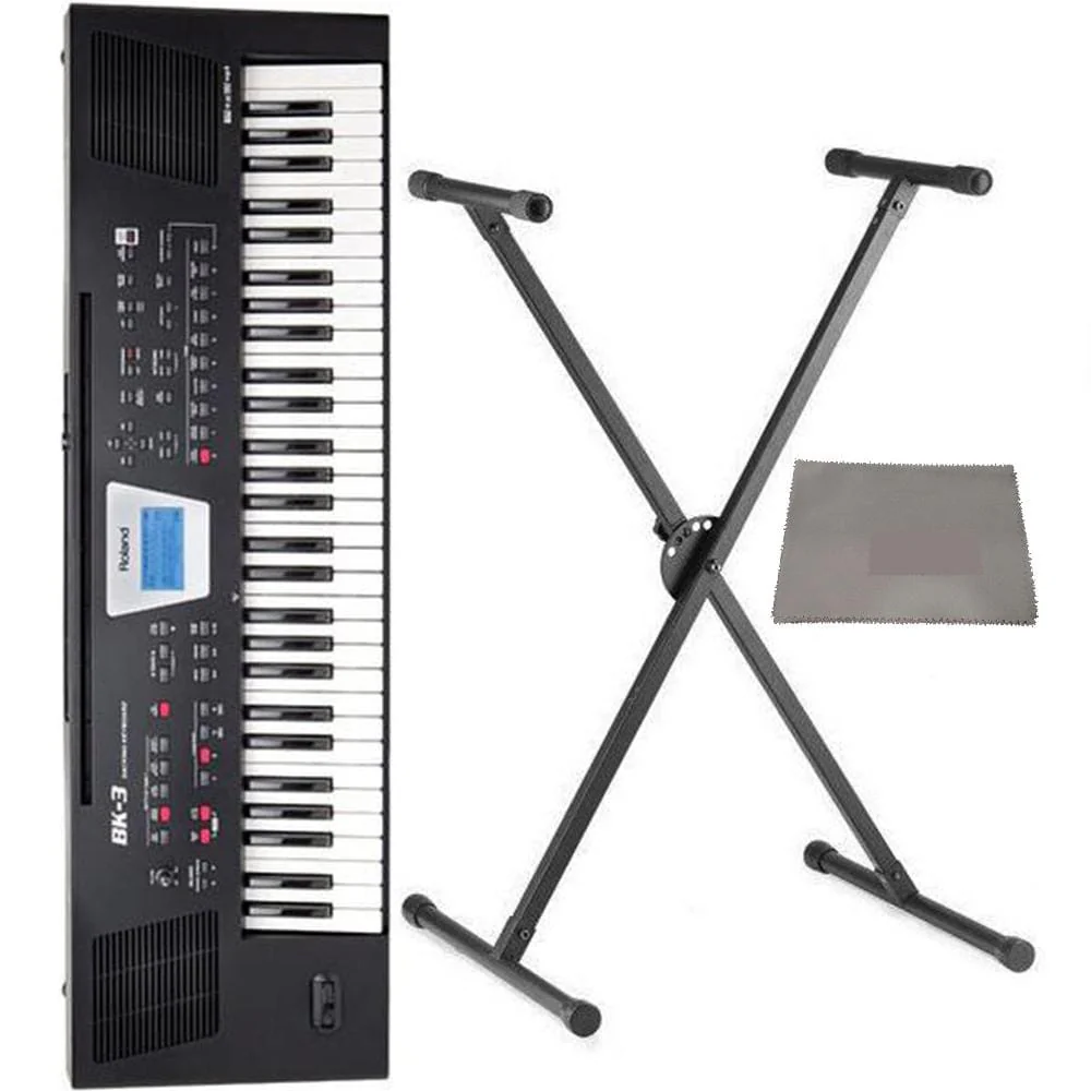 Roland BK-3 61-Key Backing Keyboard - Black Standard Bundle