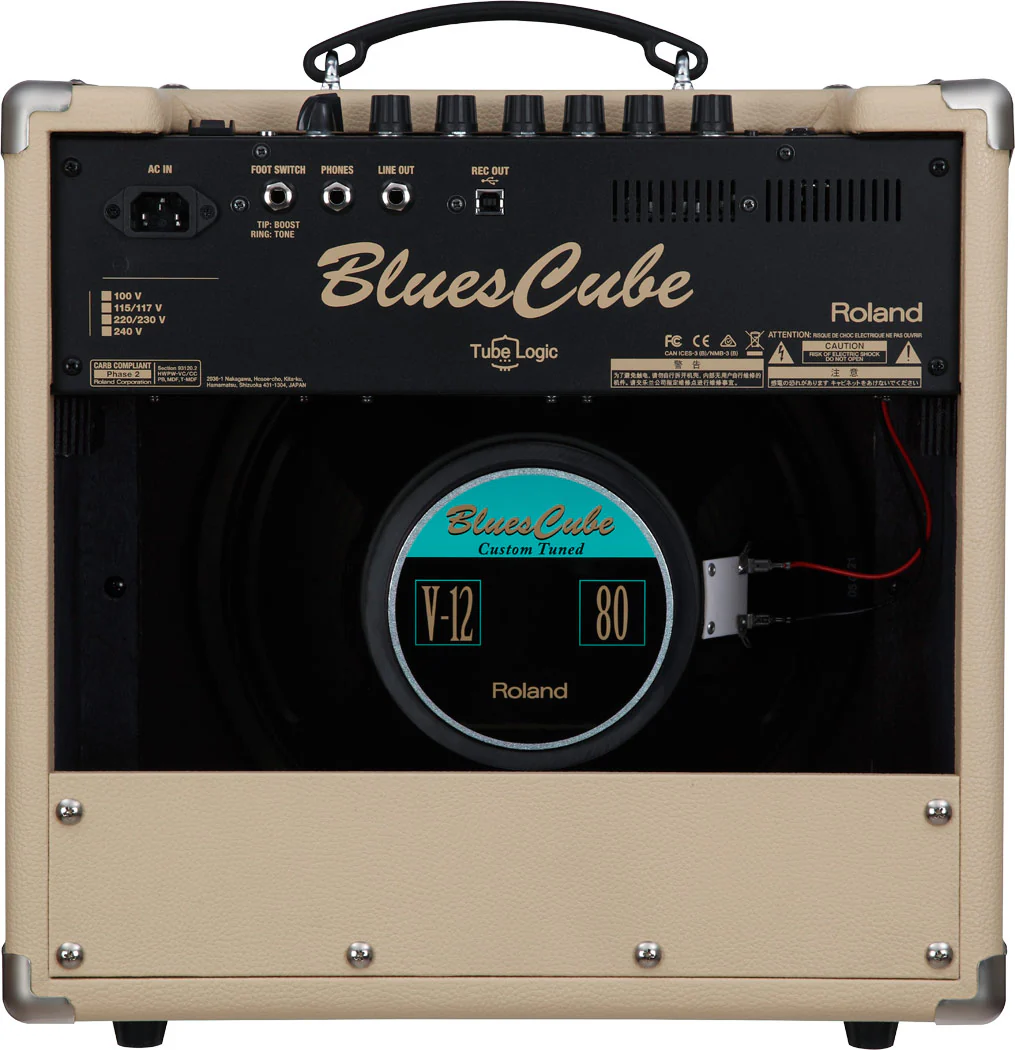 Roland Blues Cube Hot 30W Combo Guitar Amplifier 1x12inch -Vintage Blonde - Image 3