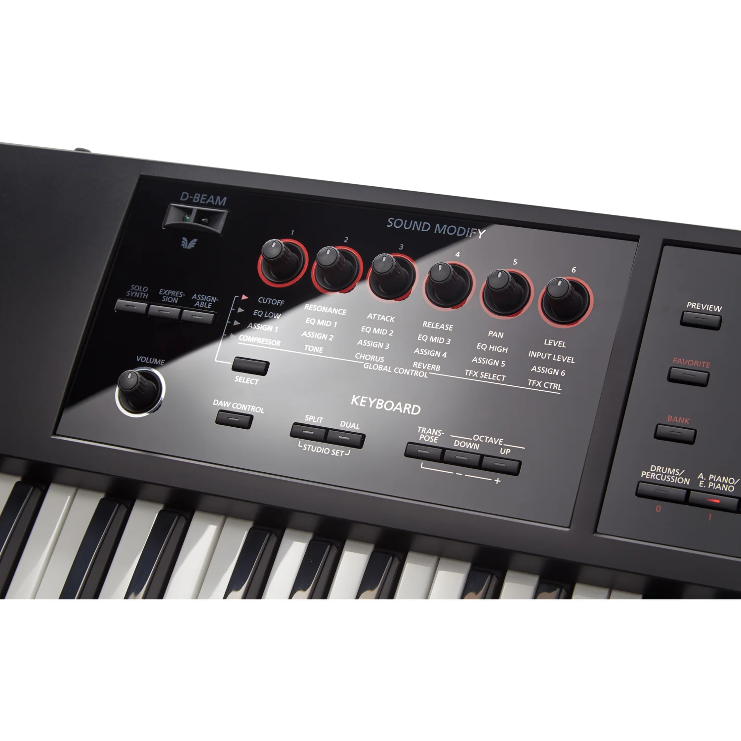 Roland FA-07 76-Key Workstation MIDI Keyboard - Image 7