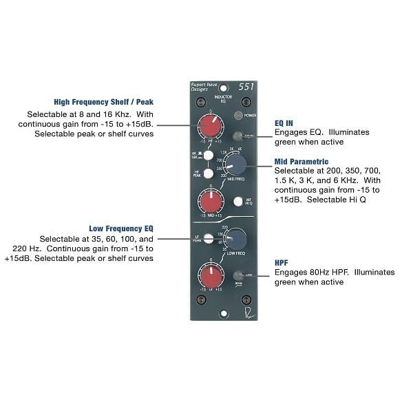 Rupert Neve Designs 551 500 Series Inductor EQ