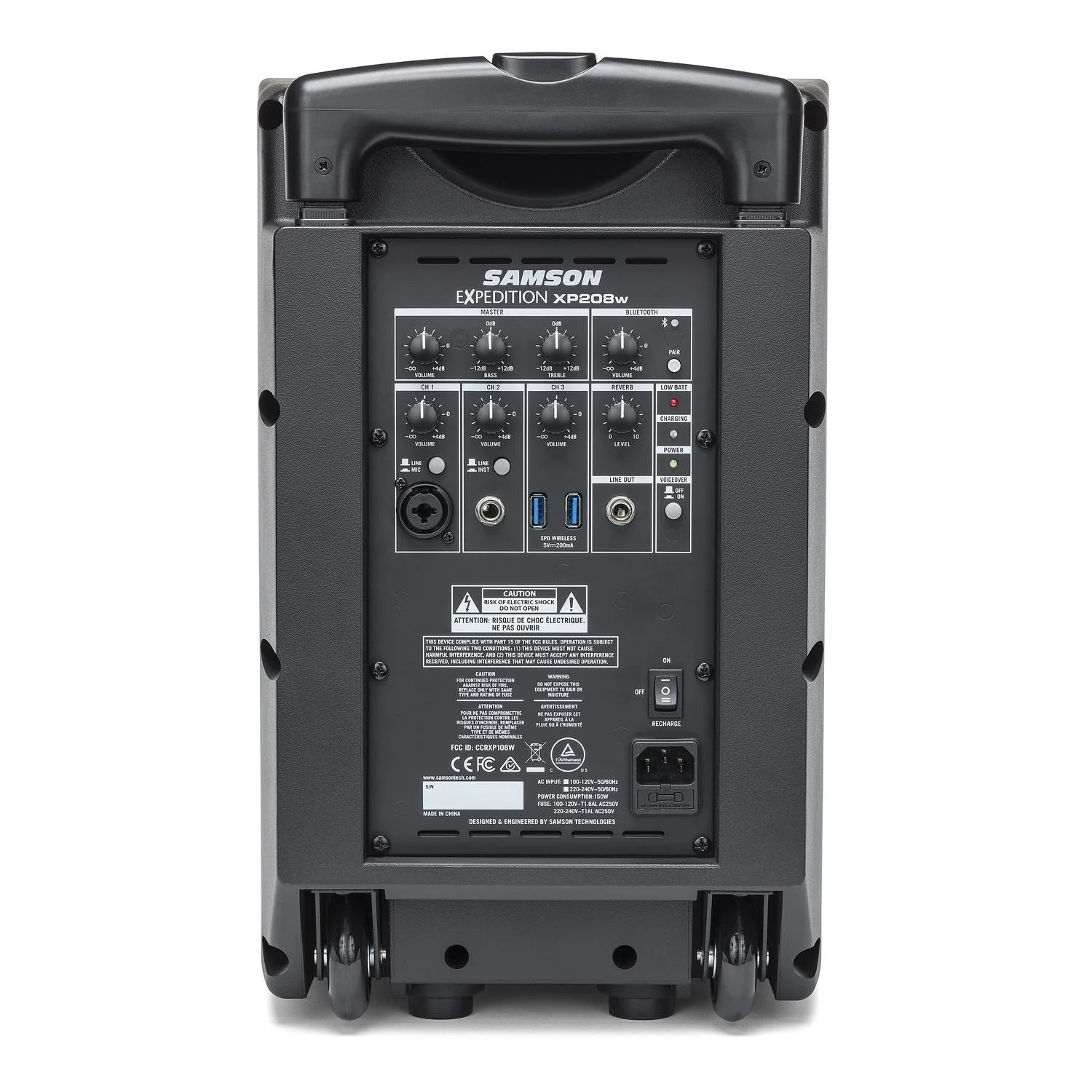 Samson Expedition XP208w - Rechargeable Portable PA with Handheld Wireless System and Bluetooth - Image 2
