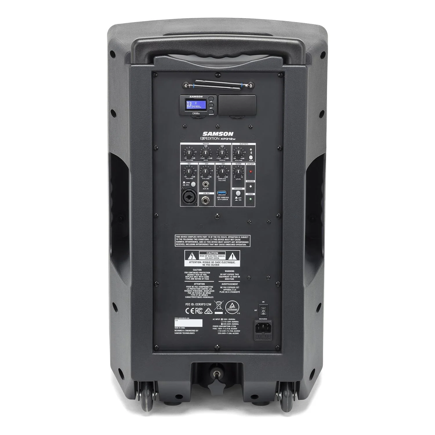 Samson Expedition XP312w Rechargeable Portable PA With Handheld Wireless System & Bluetooth - Image 4