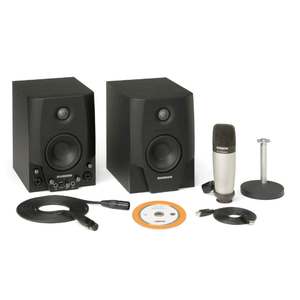 Samson GT Pro Active Studio Monitors with C01 Microphone