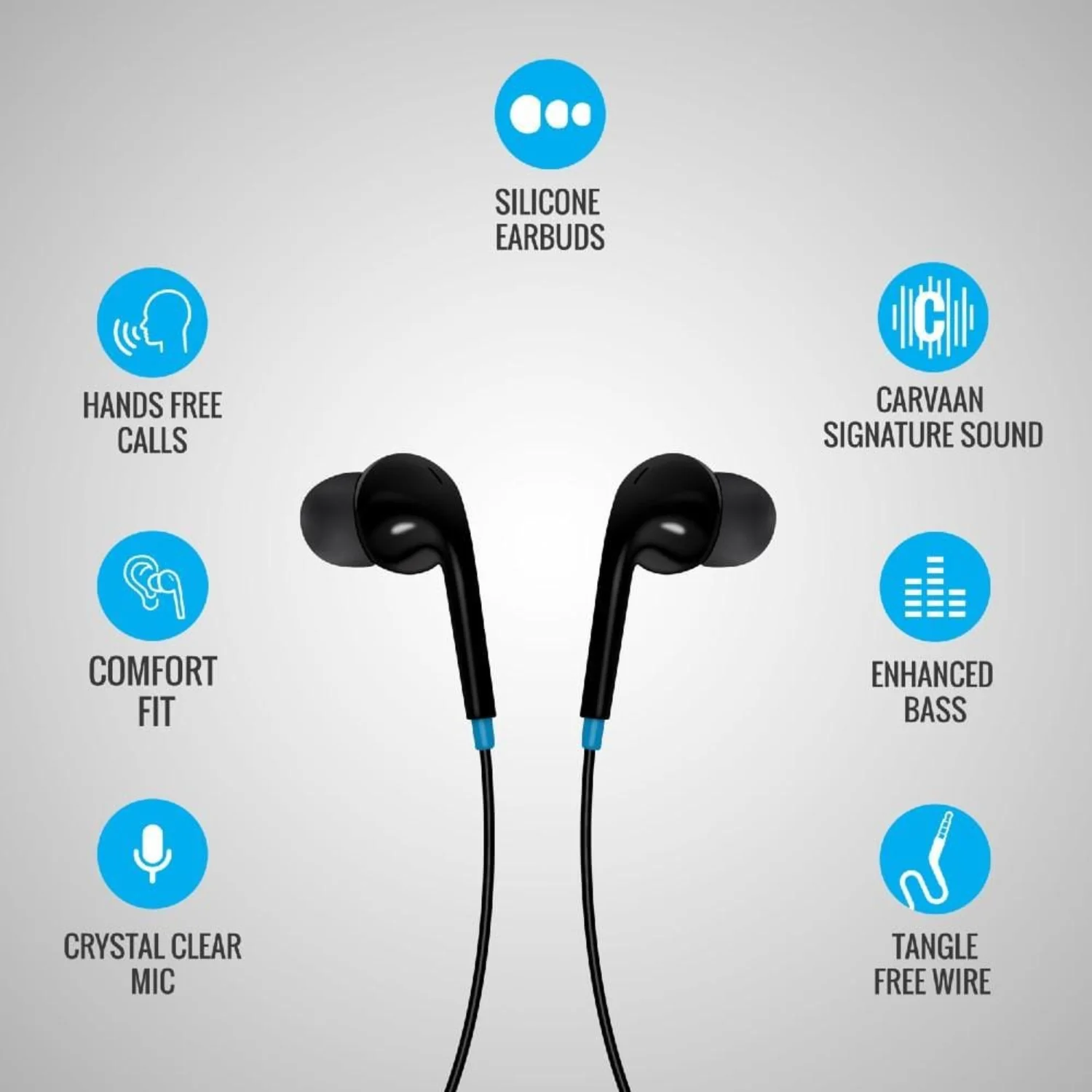 Saregama Carvaan GX01 In-Ear Wired Headphone With Mic- Classic Black - Image 4