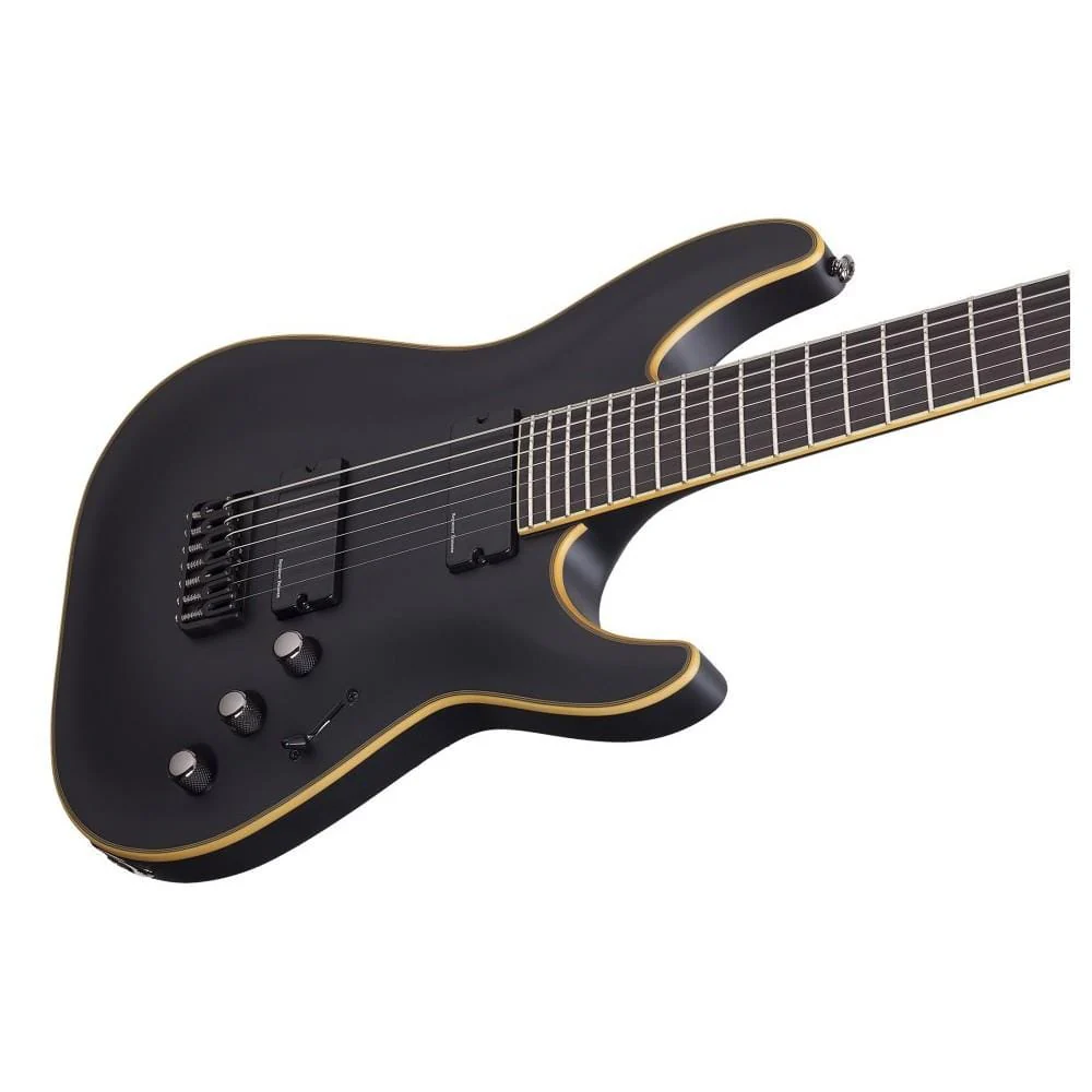 Schecter C7 ATX ABSN Blackjack Electric Guitar - Aged Black Satin - Image 2