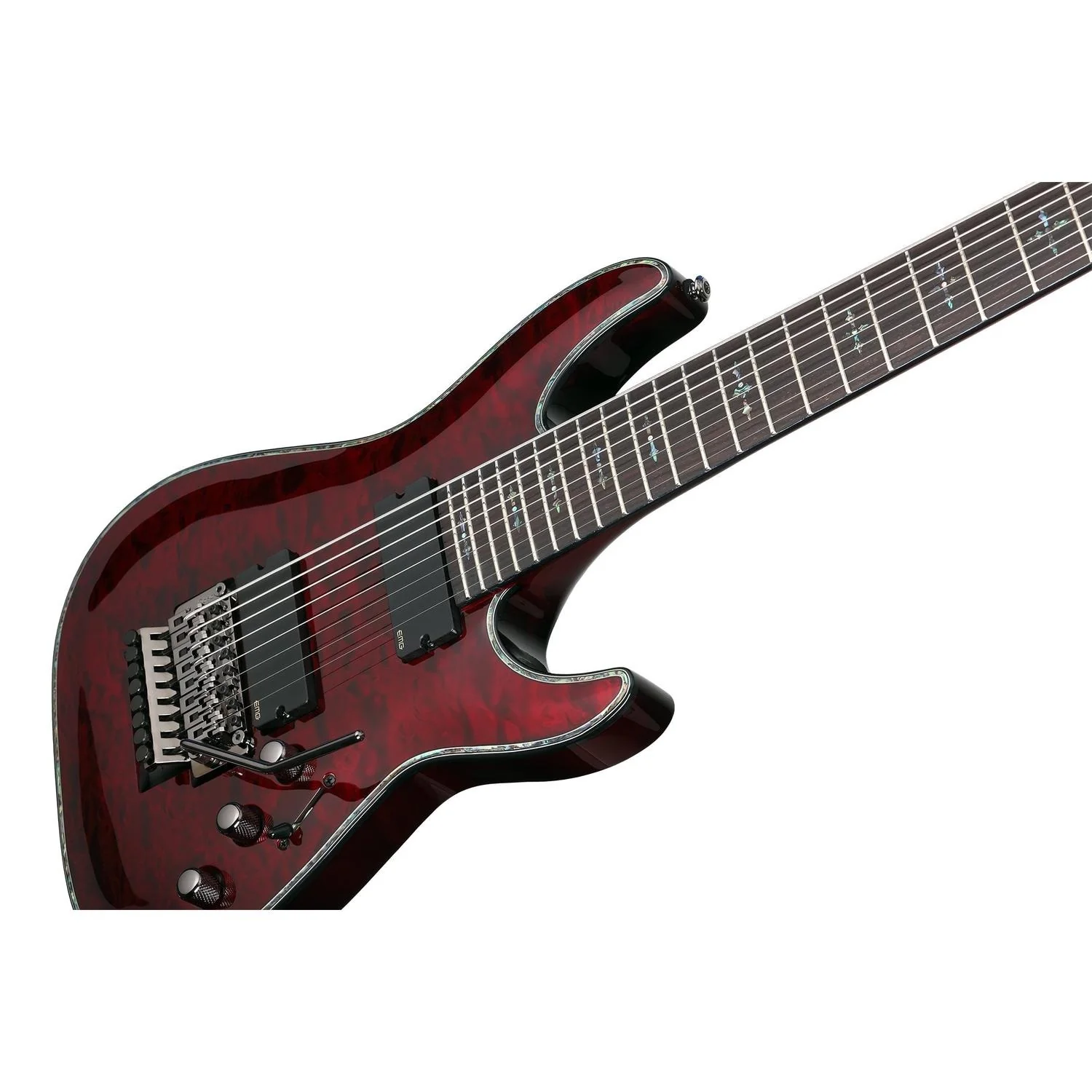 Schecter Hellraiser C-8 FR Electric Guitar - Black Cherry - Image 2