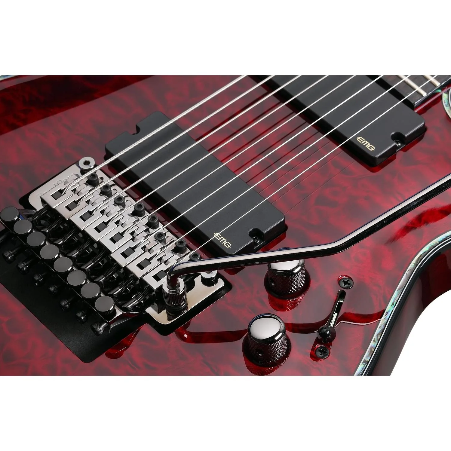 Schecter Hellraiser C-8 FR Electric Guitar - Black Cherry - Image 5