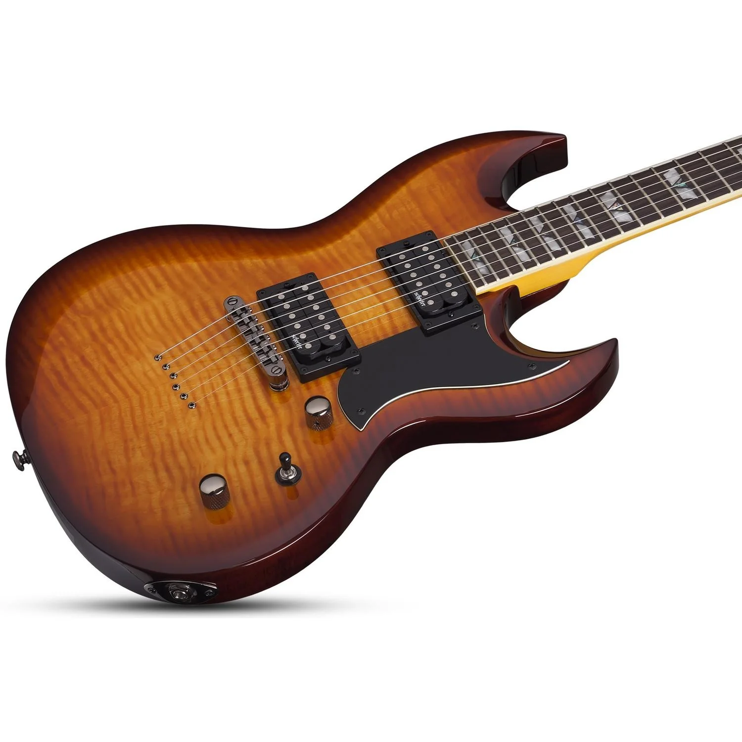 Schecter S-II Omen Extreme Solid Body 6-String Electric Guitar - Image 11