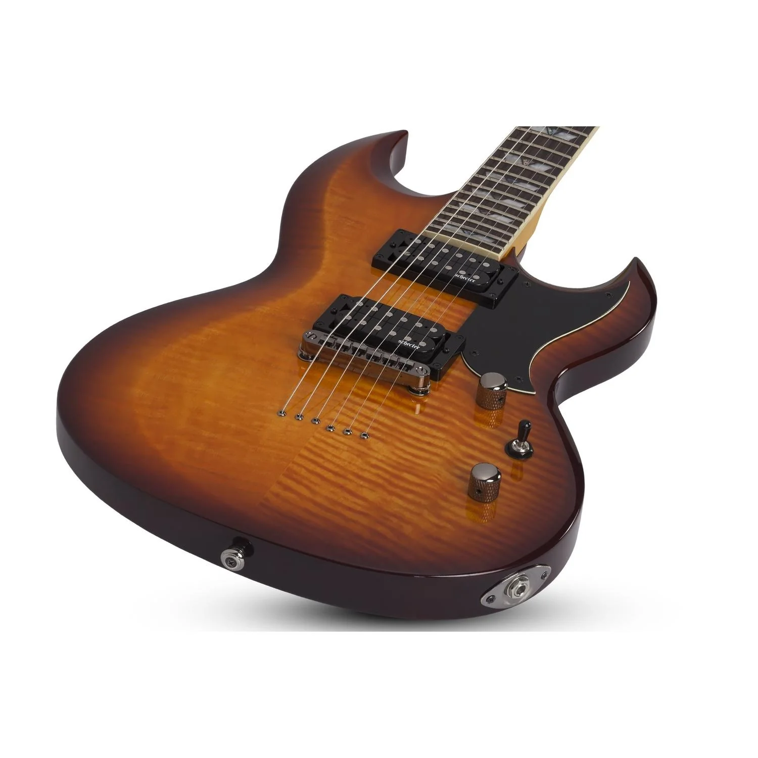 Schecter S-II Omen Extreme Solid Body 6-String Electric Guitar - Image 8