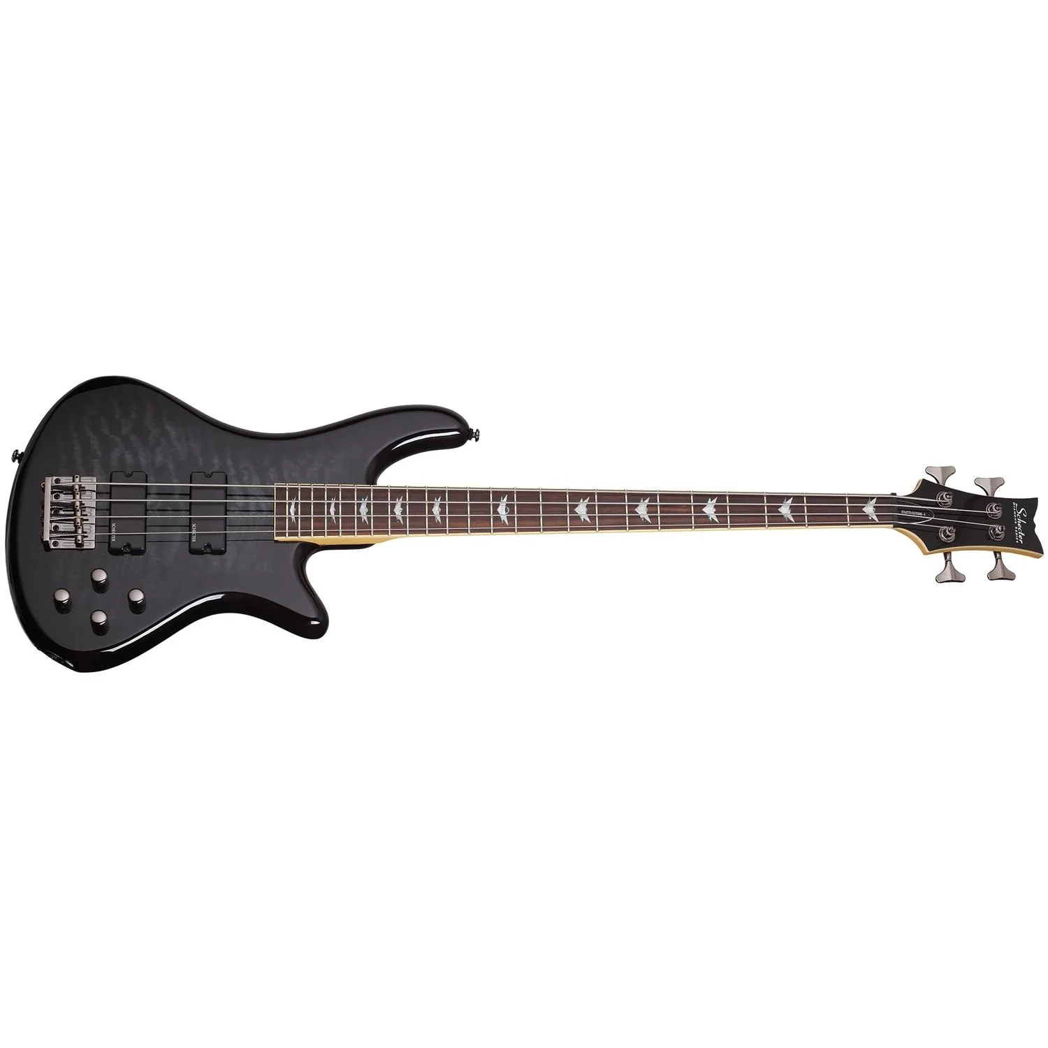 Schecter Stiletto Extreme-4 4-String Bass Guitar - See Thru Black
