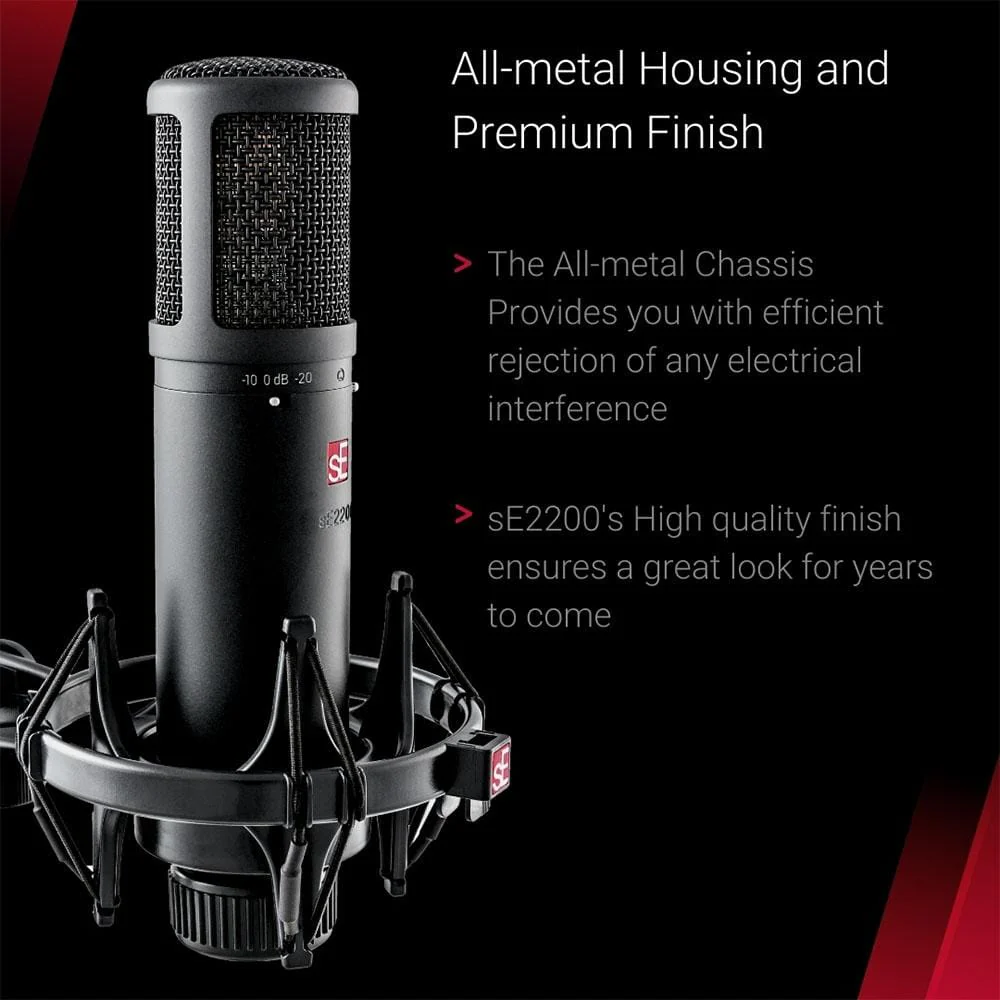 sE Electronics sE2200 Large Diaphragm Condenser Microphone - Image 10