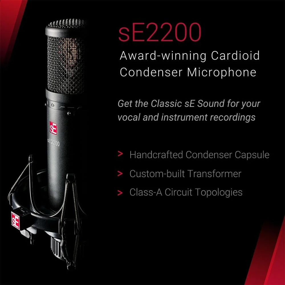 sE Electronics sE2200 Large Diaphragm Condenser Microphone - Image 6