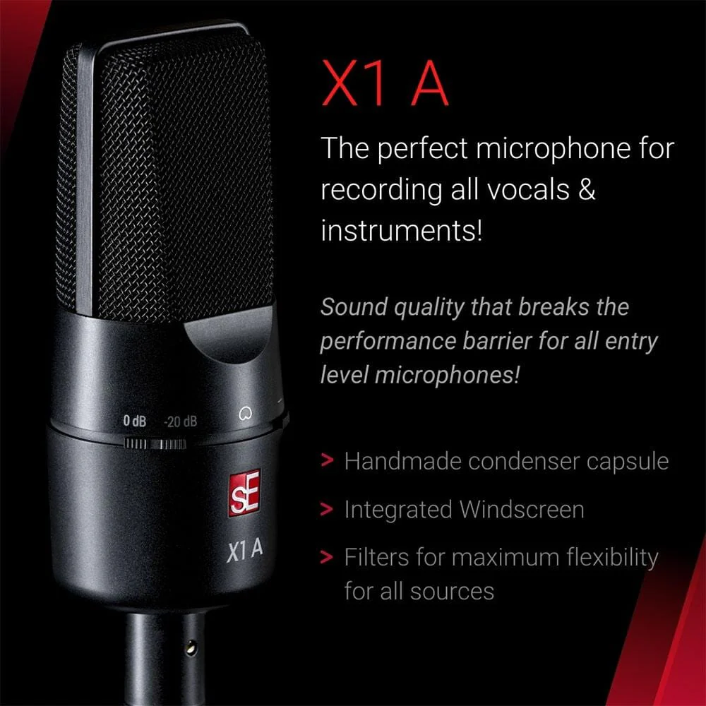 sE Electronics X1A Condenser Microphone - Cardoid - Image 8