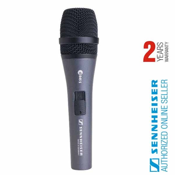 Sennheiser e845S Supercardioid Handheld Dynamic Microphone with On/Off Switch
