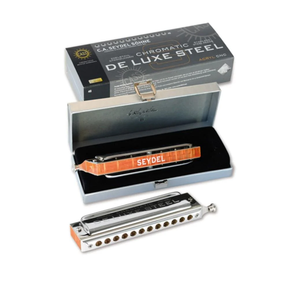 Seydel 54480 Steel Deluxe Chromatic Harmonica - Image 6