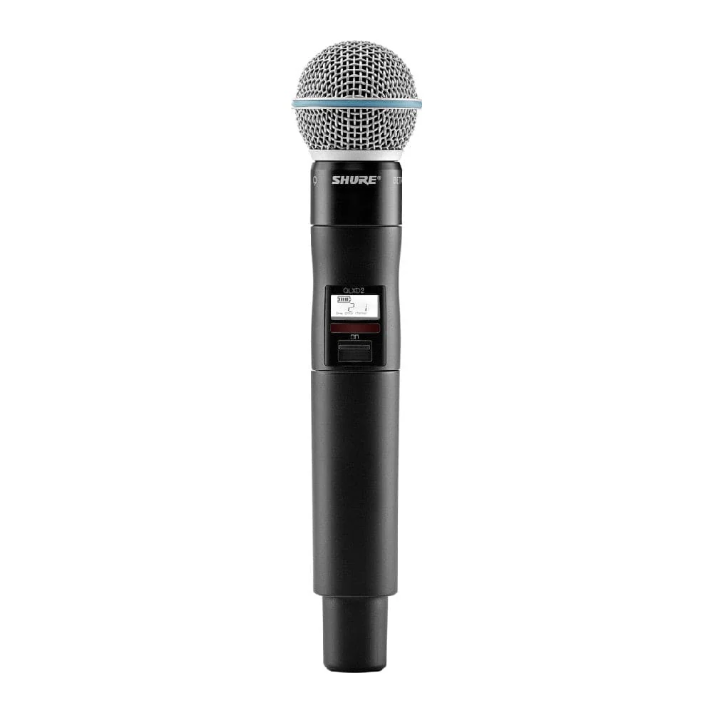 Shure QLXD2/B58A Handheld Transmitter with Beta 58A Capsule