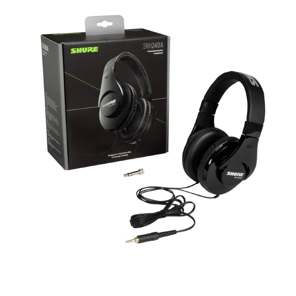 Shure SRH240A Professional Quality Headphones (Black) - Image 3
