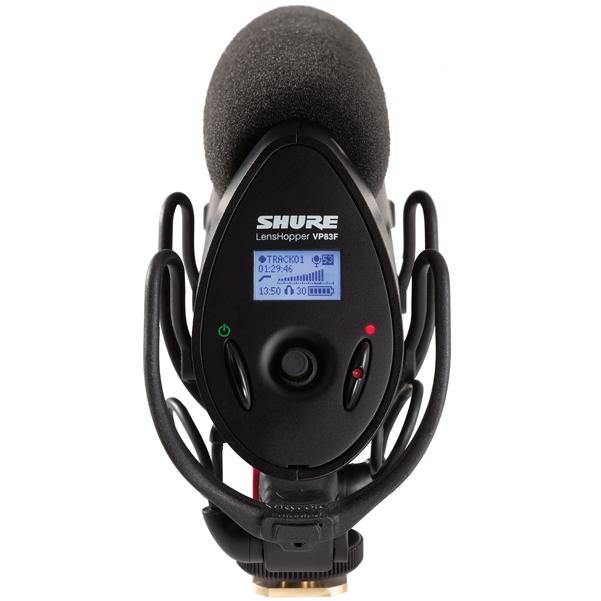 Shure VP83F Lenshopper Camera-Mount Condenser Microphone with Integrated Flash Recording