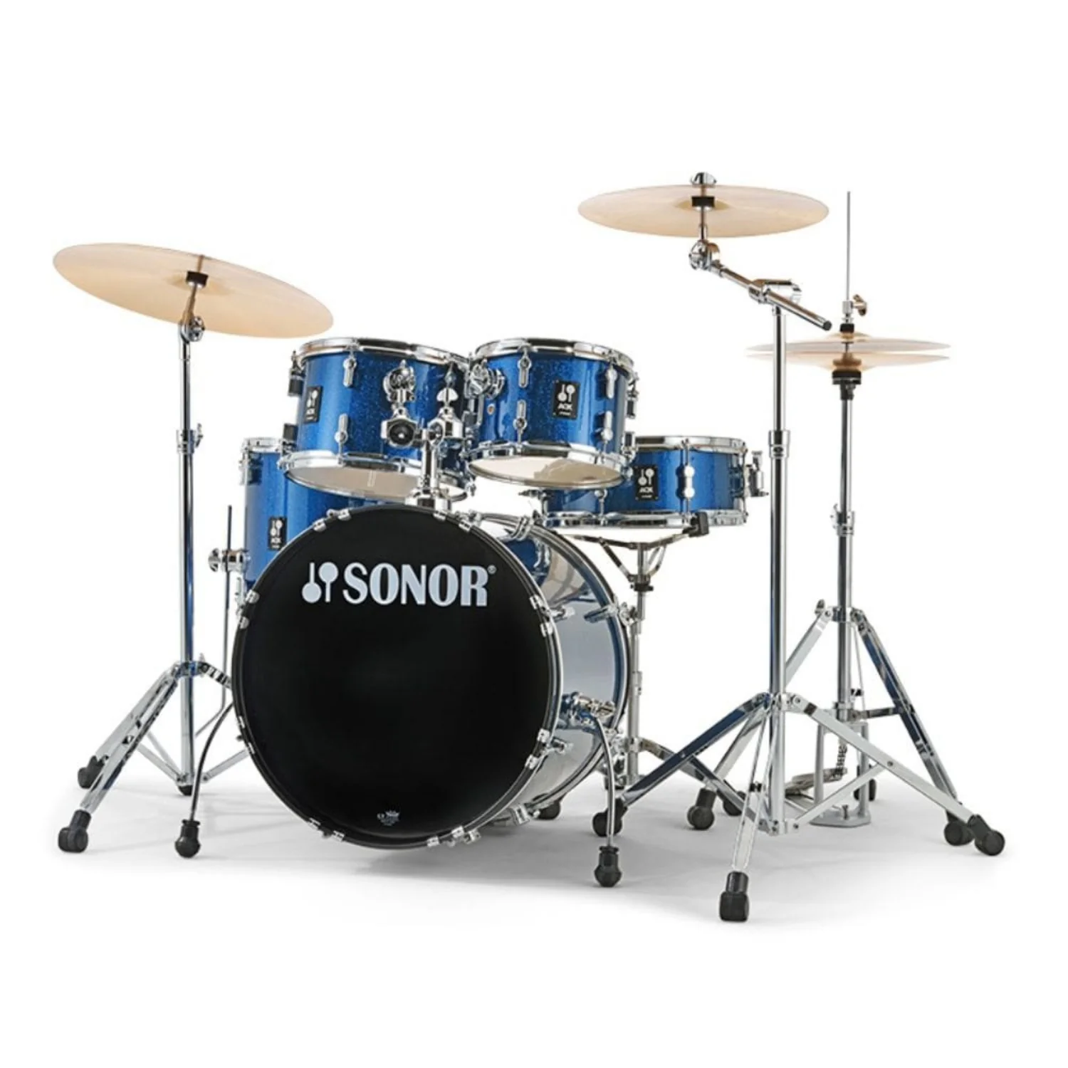 Sonor AQX Studio Set 5 Piece Acoustic Drumkit with Hardware and Cymbals - Image 3