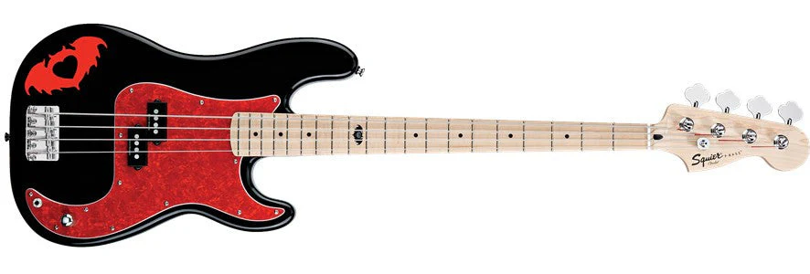 Fender Squier Pete Wentz Signature P Bass Guitar - Black