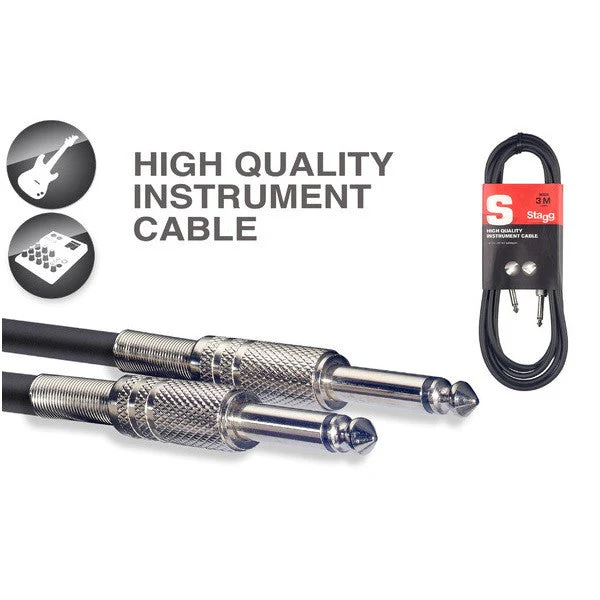 Stagg SGC6 Standard Instrument Cable With Lifetime Warranty - 6 Metres