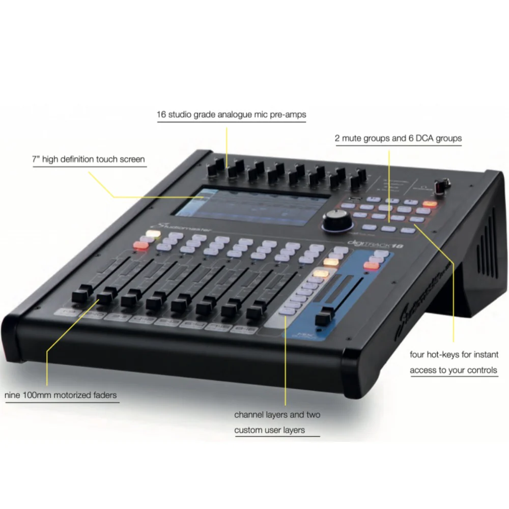 Studio Master Digitrack 18 18CH Extensible Digital Console - Image 2