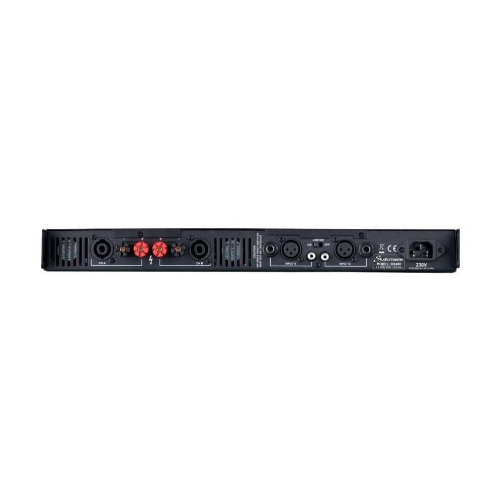 Studiomaster DX400 400W Slimline Stereo Power Amplifier - Image 2