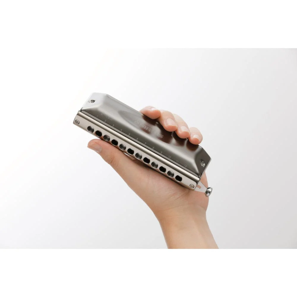 Suzuki S-48B 12-Hole  Sirius Bass Chromatic Harmonica - Image 3