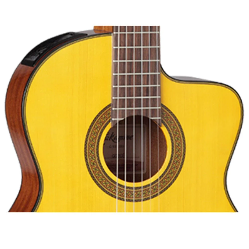 Takamine GC3CE Cutaway Solid Top Nylon String Electro Acoustic Classical Guitar - Image 4