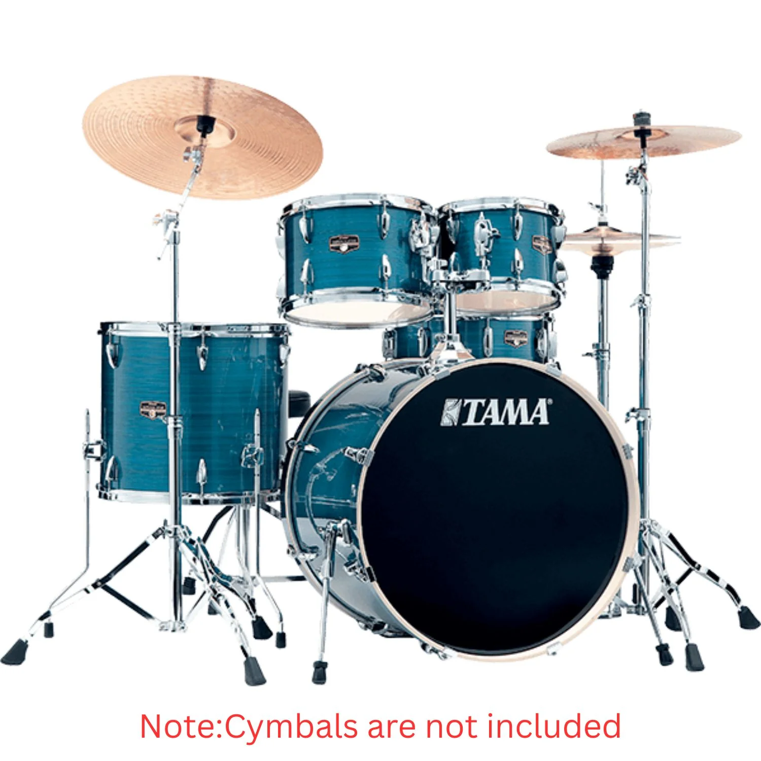 Tama IP52H6W Imperial Star 5 Piece Acoustic Drum Kit with Hardware and Drum Throne - Image 10