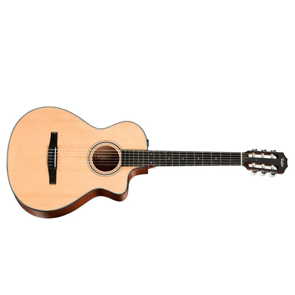 Taylor 312ce-N Grand Concert Nylon String Electro Acoustic Guitars With Bag- Natural