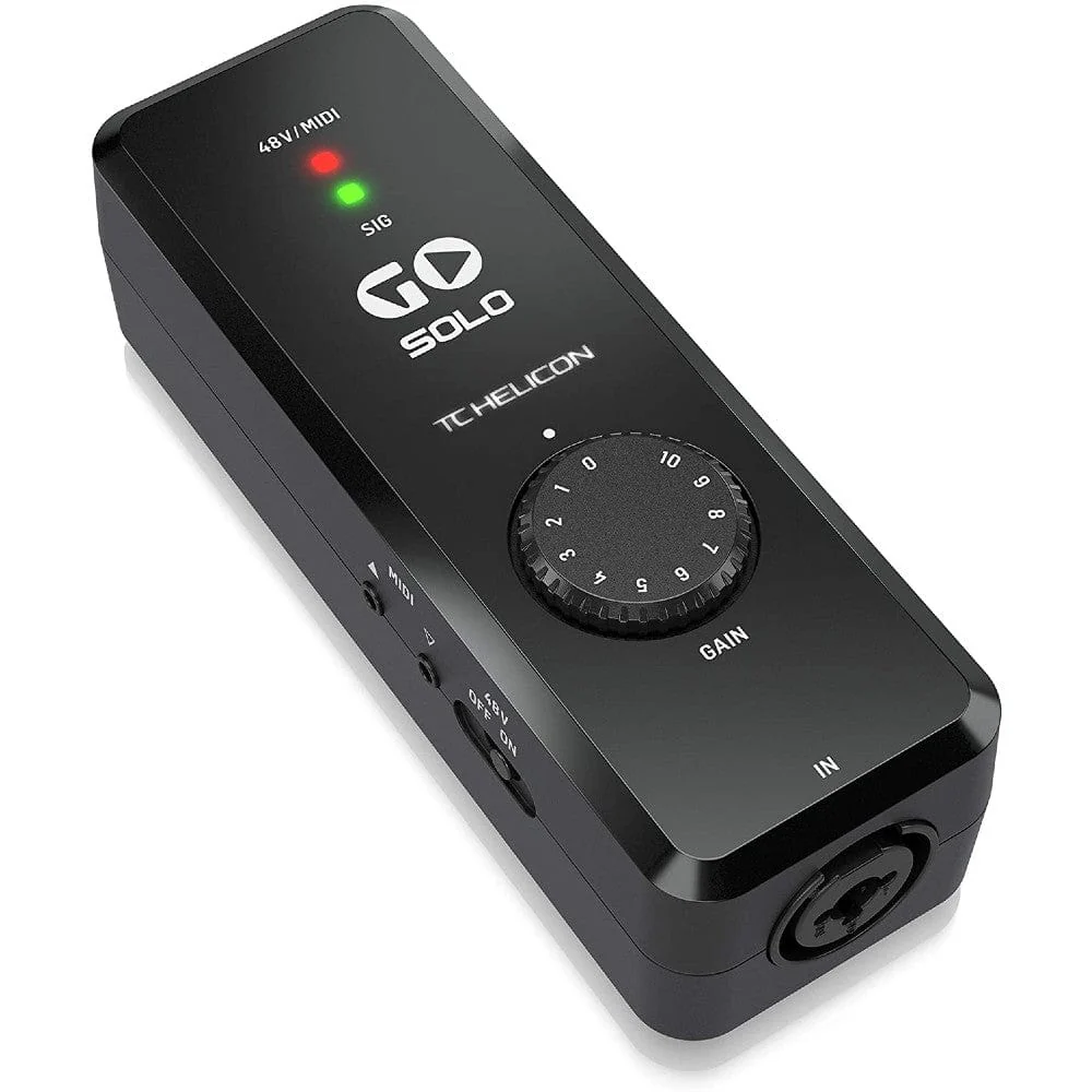 TC Helicon GO SOLO High Definition Audio MIDI Interface For Mobile Devices - Image 2