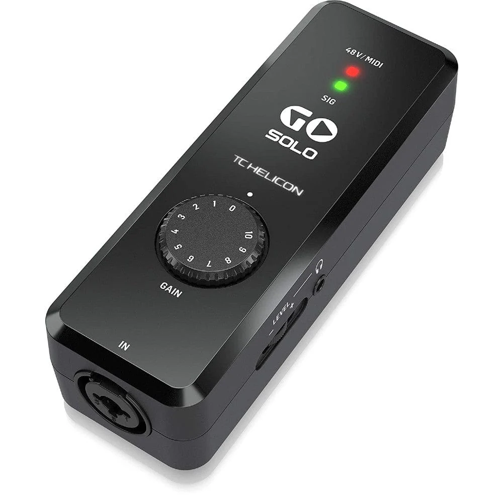 TC Helicon GO SOLO High Definition Audio MIDI Interface For Mobile Devices - Image 3