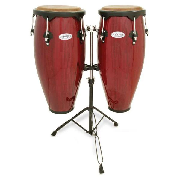 Toca 2300RR Synergy Series Conga Set with Stand - Red