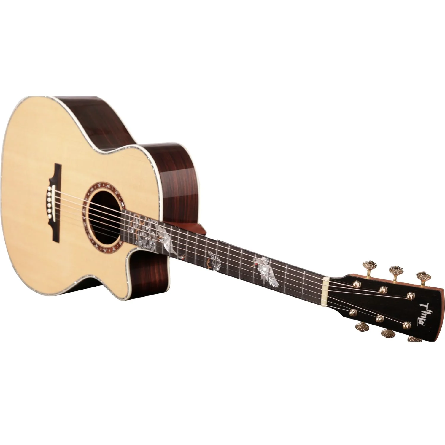 Tyma M3 Custom Series Grand Auditorium with Premium Inlays Electro Acoustic Guitar - Image 2