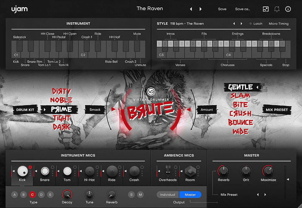 UJAM BRUTE: Drum Machine – Professional Audio Software & Plugin - Image 2