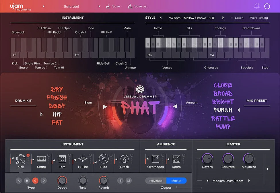 UJAM PHAT 2: Drum Machine – Professional Audio Software & Plugin - Image 2