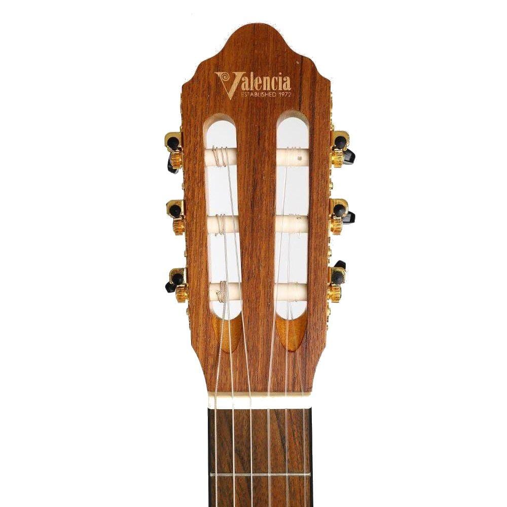 Valencia VC304CET 4/4 Size 300 Series Cutaway Semi Acoustic Classical Guitar With Truss Rod - Image 6